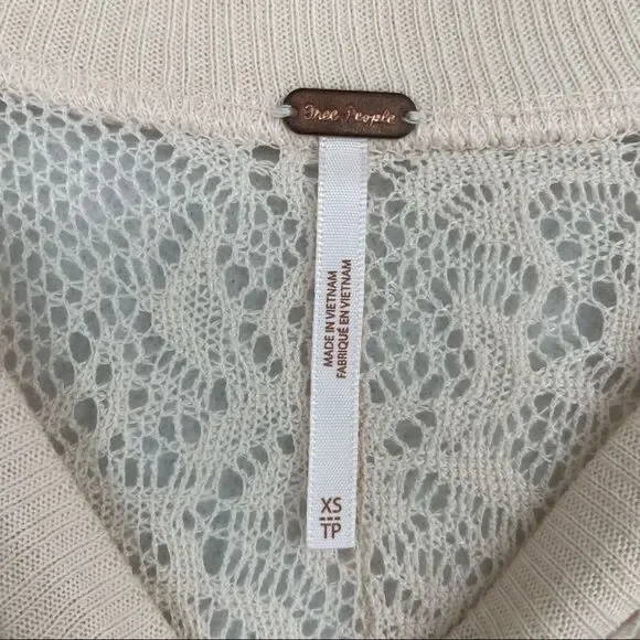 -Free People Lace Mini Dress Tunic NWT XS - Picture 5 of 7